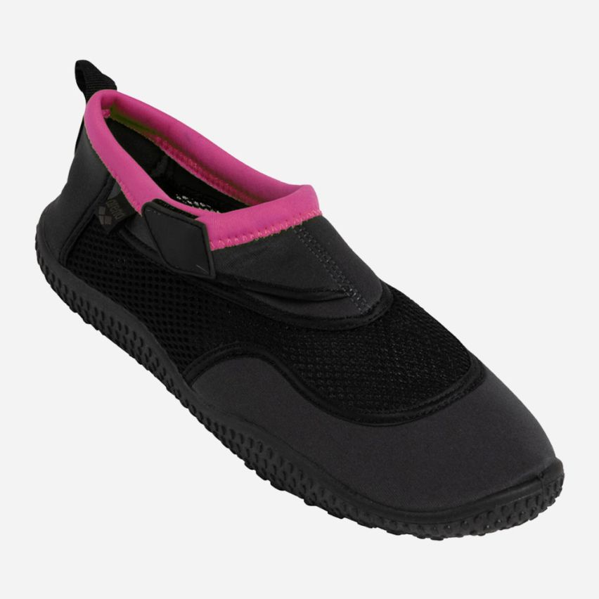 Arena Badeschuhe Watershoes dark grey/pink