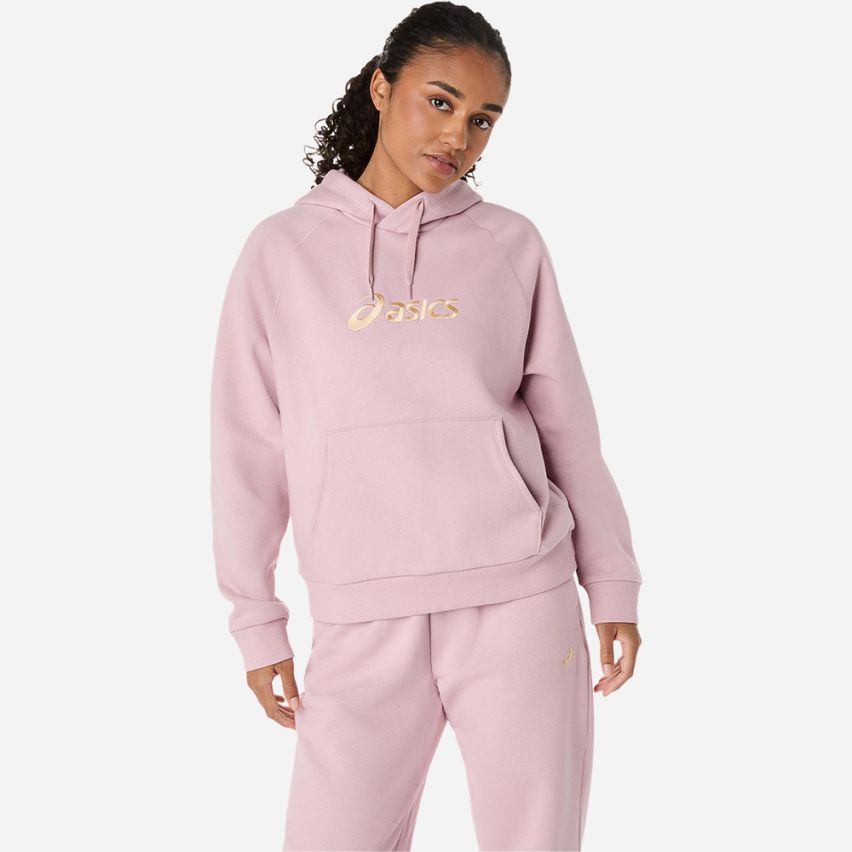 ASICS FLEECE PULLOVER HOODIE Lady morganite