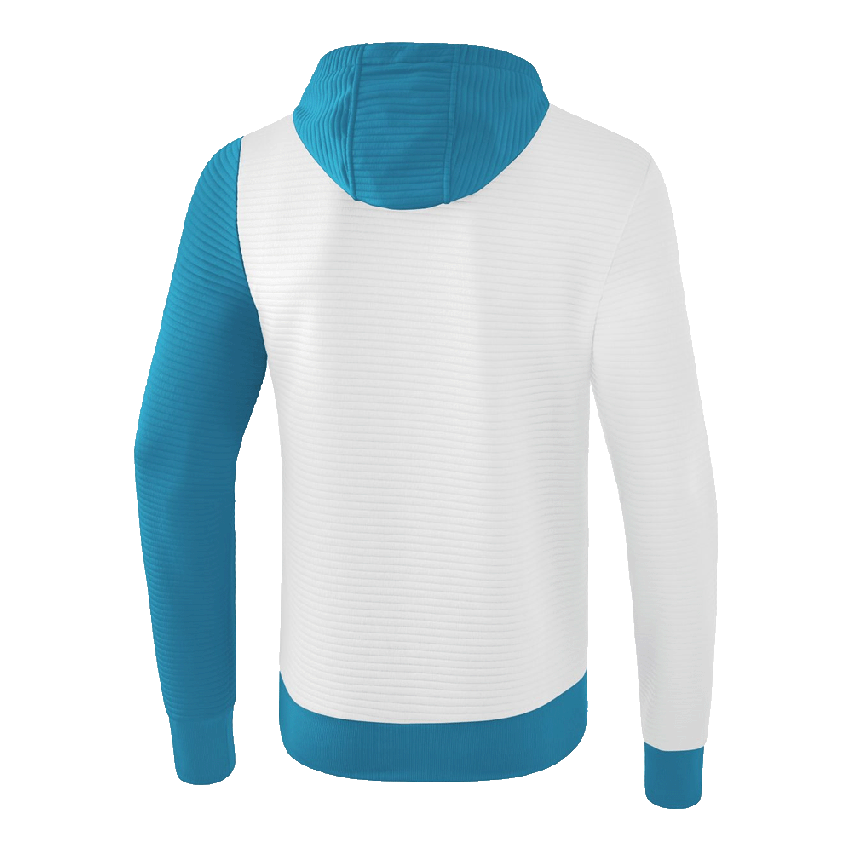 Erima 5-C Kapuzen-Sweatshirt für Herren weiss/oriental blue