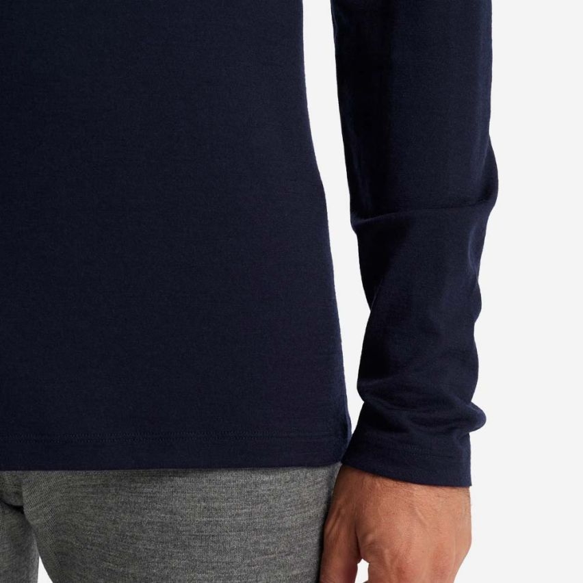 icebreaker Merino 200 Oasis Half-Zip Longsleeve Thermoshirt Herren navy