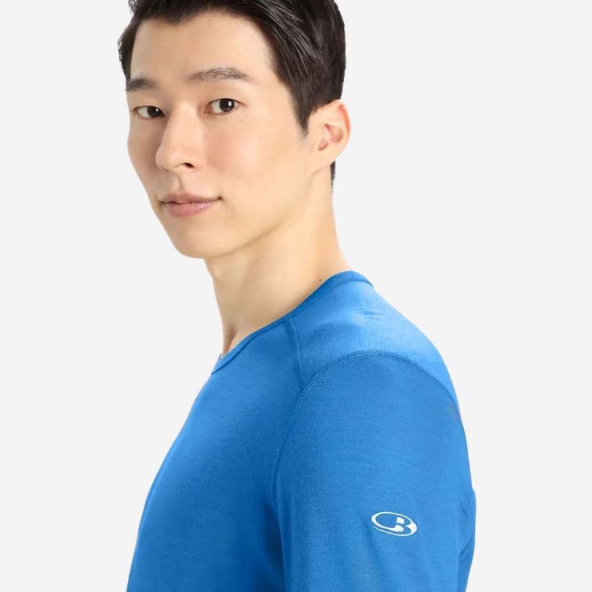 icebreaker Merino 200 Oasis Longsleeve Thermoshirt Herren blau