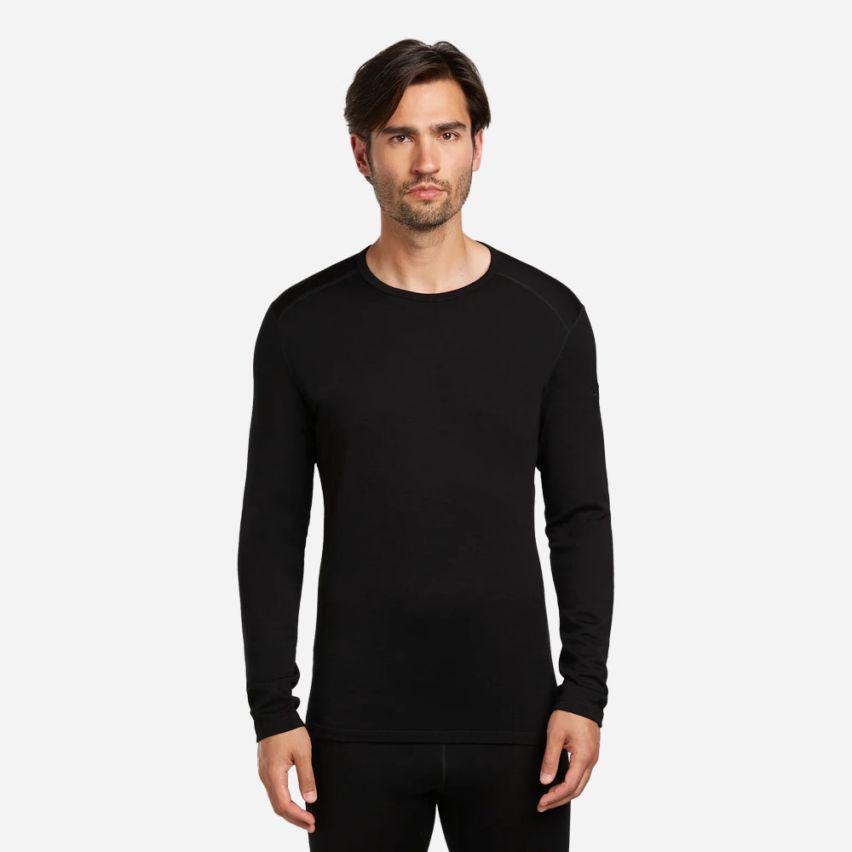 icebreaker Merino 260 Oasis Longsleeve Thermoshirt Herren schwarz