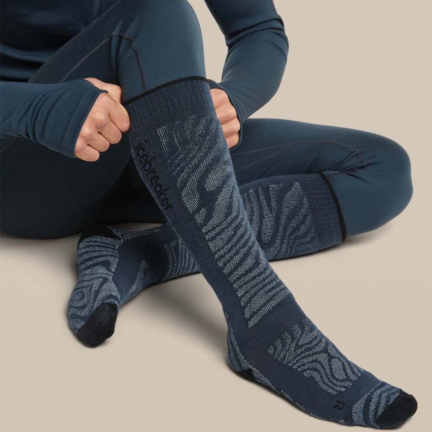 icebreaker Merino Skisocken Ski+ OTC Herren navy
