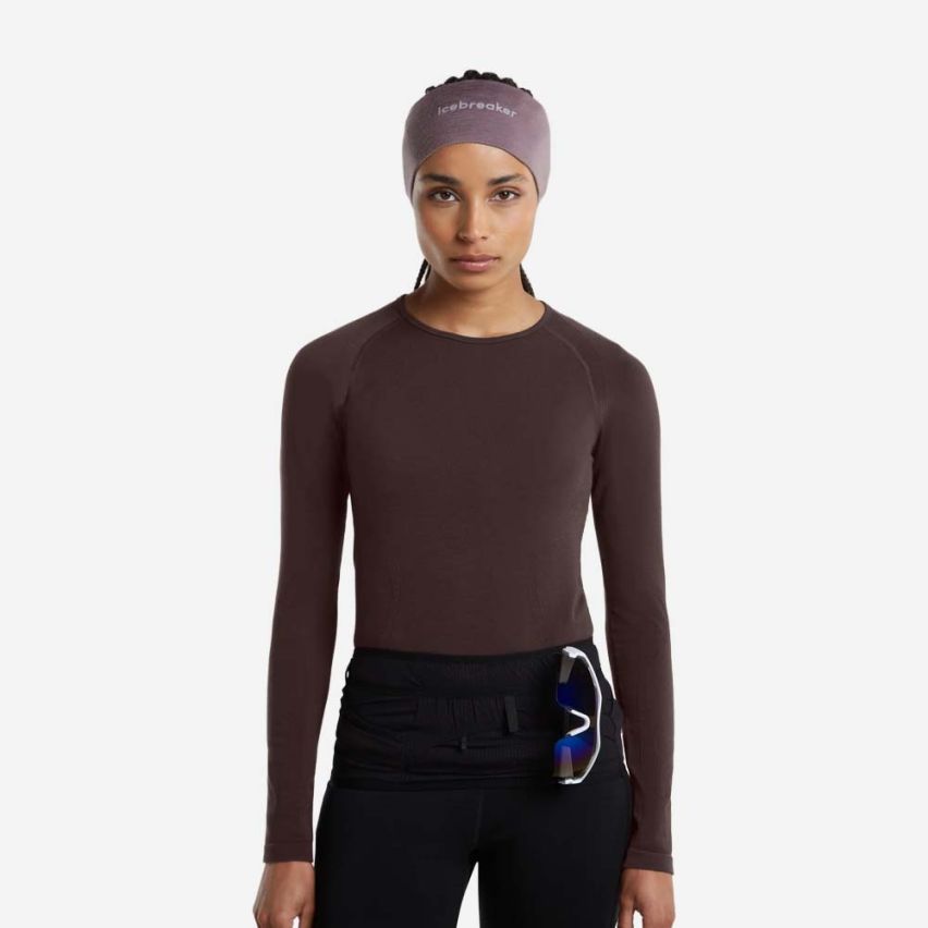 icebreaker 200 Oasis Stirnband grey plum