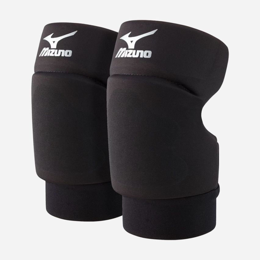 Mizuno Open Back Knieschoner schwarz (Paar)