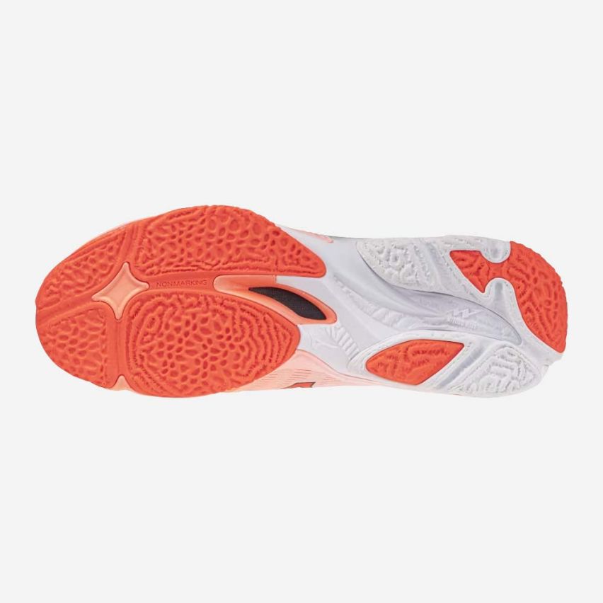 Mizuno Wave LIGHTNING ELITE flamingo coral/lava orange/white