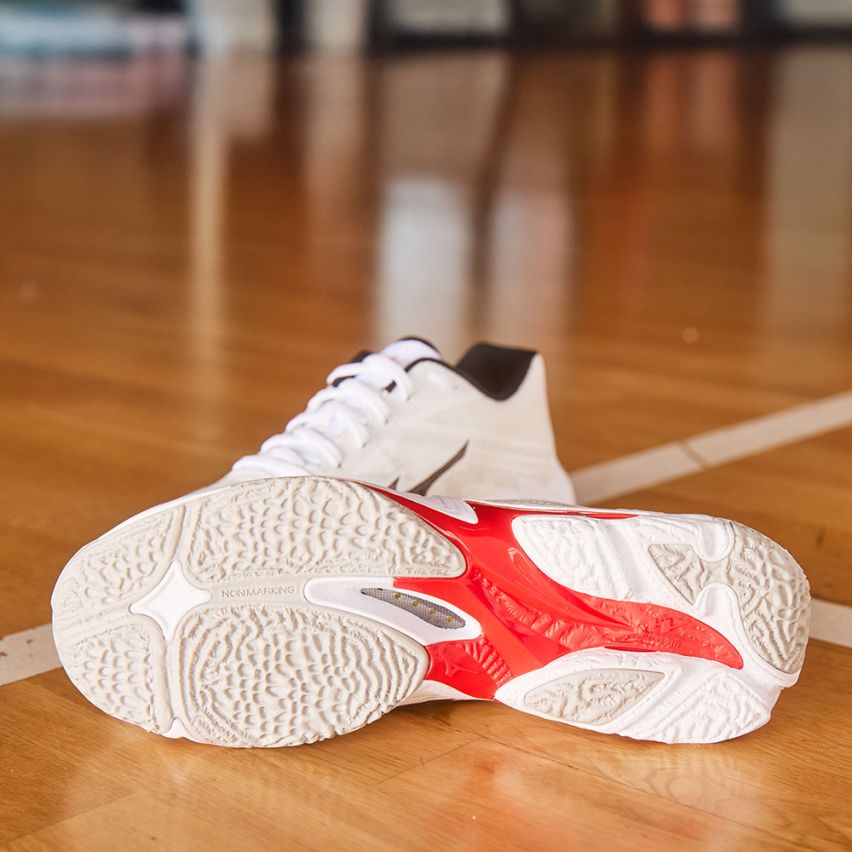 Mizuno Wave LIGHTNING ELITE white/black/fiery red