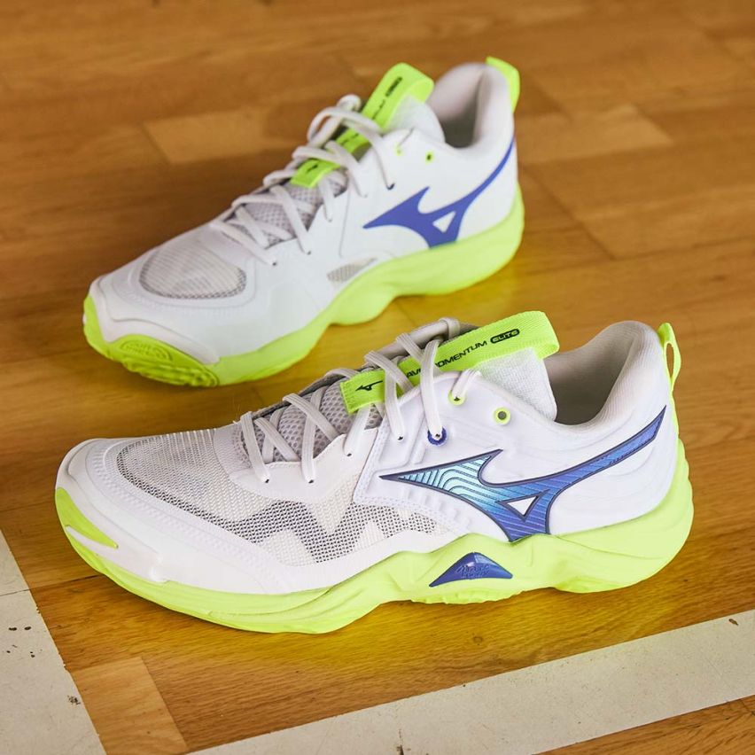 Mizuno Wave MOMENTUM ELITE white/lightning yellow/dazzling 