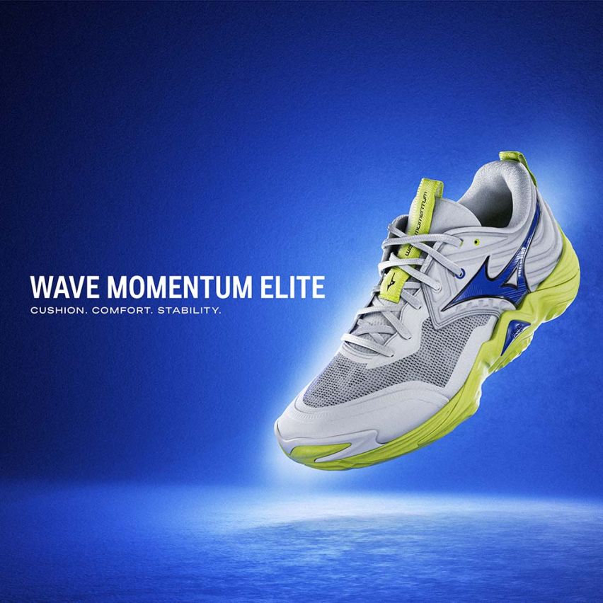 Mizuno Wave MOMENTUM ELITE white/lightning yellow/dazzling 