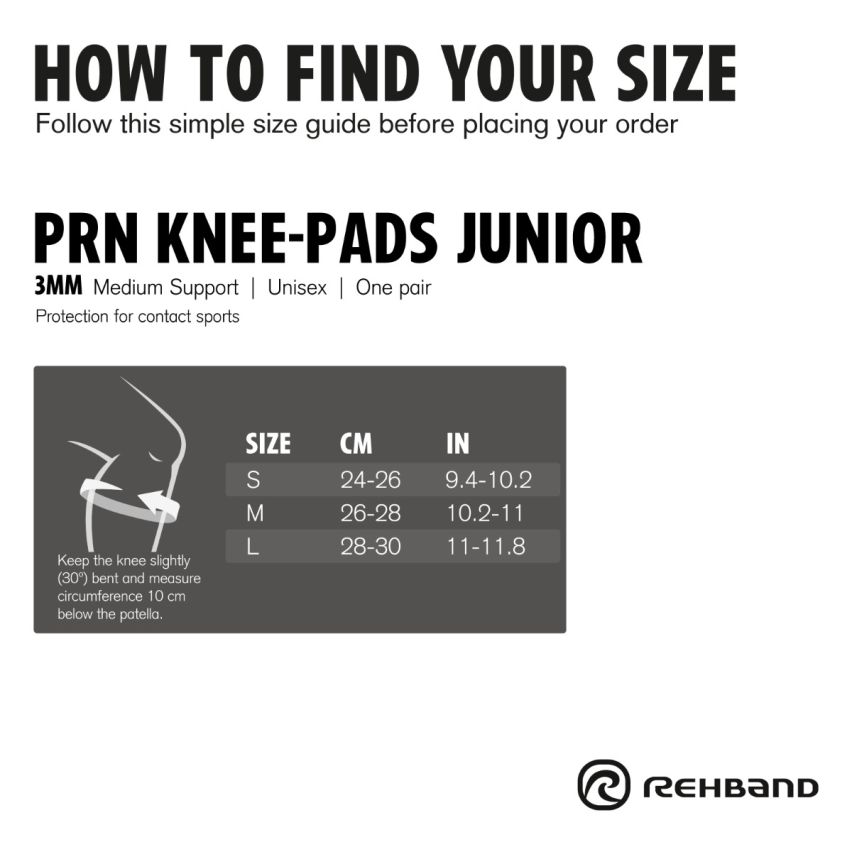 Rehband Knieschoner PRN Knee Pad Junior black