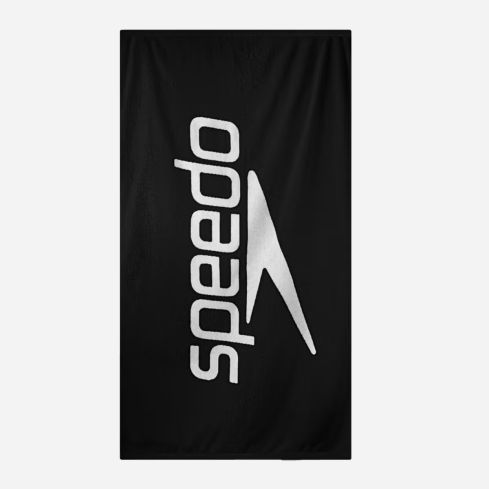 Speedo Logo Handtuch black/white 75cm x 145 cm